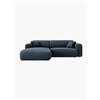 Cosmopolitan Design Divano angolare 3 posti in ciniglia Nolio - Blu
