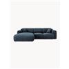Cosmopolitan Design Divano angolare 4 posti in ciniglia Nolio - Blu