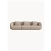 Cosmopolitan Design Divano 4 posti in ciniglia Tulum, larg. 255 cm - Beige