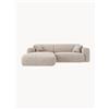 Cosmopolitan Design Divano angolare 3 posti in ciniglia Nolio - Beige