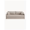 Cosmopolitan Design Divano letto 3 posti in ciniglia Shannon, larg. 209 cm - Marrone