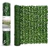 Unipart Siepe Artificiale Frangivista 3x1 m Effetto Edera Verde | Rete Privacy Decorativa per Balcone Terrazzo Giardino Recinzione Cancello | Foglie Artificiali Senza Manutenzione EA168