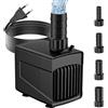 SKUTZTEK Pompa Acquario Ultra Silenziosa 45W 3000L/H Regolabile Pompa Acqua Sommergibile con Testa Alta 2.5m, Pompa Laghetto Con 4 Ugelli, Ideale per Fontana, Acquari, Stagni e Idroponica