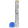 UISEBRT Pompa sommersa per fontane 4 pollici 0,37KW- pompa in acciaio inox per pozzi con portata di 4.000 l/h resistente alla sabbia con filtro antisporco, per irrigazione da giardino o uso domestico