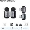 BOYA Microfono Lavalier Wireless BOYA Mini 2 per iPhone con connessione Type-C senza custodia, cancellazione del rumore AI per vlogging, streaming live, interviste e registrazioni