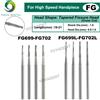 YOYADENT PRIMA WAVE Frese dentali Frese in carburo di tungsteno Testa conica per ragade FG Trapano per odontoiatria per manipolo a turbina ad alta velocità 5 Pz/pacco
