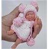 Miaio 4.5 "13 cm Micro Preemie Full Body Silicone Bady Girl Doll Realistica Mini Reborn Doll Surprice Bambini Anti-Stress