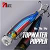 Noeby Feed Popper Richiamo di pesca 100 120 150mm Topwater Wobblers 9246 Esche artificiali dure Topwater Esche da pesca in acqua salata