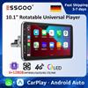 ESSGOO 10.1 "Radio per auto ruotabile Octa-core 1 Din Universial Carplay Android auto Car Stereo 6GB 128GB 4G LTE QLED 8core GPS BT