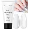 Makartt Poly Nails Acryl Gel, Gel per Estensione Unghie 50ML, Gel Rinforzante Trasparente Rosa, Gel Costruttore Duro, Smalto a Lunga Durata