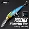 Noeby Trolling Minnow Richiamo di Pesca 140mm 47g 180mm 94g Esca Dura Artificiale Più Spessa Lisca di Pesce Diver Profondo Richiamo di Pesca Galleggiante