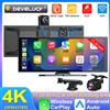 Develuck Dash Cam da 11.26 pollici per auto DVR 4K Telecamera Wireless Carplay Android Auto Touch Screen Dual Len Videoregistratore Cruscotto BT FM AUX GPS