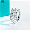 ANU JEWEL AnuJewel 4.2cttw D Colore Moissanite Anello di fidanzamento per matrimonio Anello in argento 925 Promessa Anelli a fascia per gioielli da donna all'ingrosso