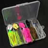 GOBAIT Spinner Bait 7g/9g/12g/14g/21g Esche da pesca Kit Pesca Chatter Weedless Lama metallica Gomma Jig Head Gancio Filo 1-5 pezzi Spinnerbait