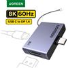 UGREEN 8K 60Hz Cavo adattatore da USB C a DisplayPort 1.4 4K a 240Hz Thunderbolt 4/3 a Display Port Converter HDR VRR per MacBook pro