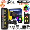 CO LIGHT Pannello interruttori LED universali da 6 gruppi 12V wireless con telecomando Sistema di relè elettronico sottile per SUV Barca SUV Auto