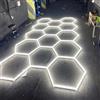 PIBAOGU Luci Esagonali per Garage, Lampada a LED a Nido d'Ape Super Luminosa 6500K, Illuminazione a Soffitto per Detailing Auto, Barbieri, Saloni di Bellezza o Garage