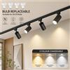 CANMEIJIA Faretto LED da Soffitto 110V 220V GU10, Set di Lampade a LED per Soffitto, Illuminazione Lineare per Soggiorno e Cucina, Sistema di Illuminazione a Binario