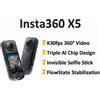 Insta360 X5 | Action Camera 360 ° Insta360 X5 8K con realtà virtuale, IA, modalità notturna, video, obiettivo intercambiabile e impermeabilità fino a 15 m.