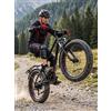 CEAYA Bicicletta Elettrica CMACEWHEEL KS26 con Batteria 48V18AH, E-bike da Città con Pneumatici Fat 26*4.0, Freni a Disco, Mountain Bike Elettrica per Adulti