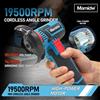 Mamidw Smerigliatrice angolare senza fili Mamidw, mini smerigliatrice angolare 76/10MM, macchina portatile, adatta per la levigatura di metallo e legno, disponibile in diversi colori, (due batterie e un cavo