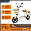 SwiftWind Y16 Monopattino Elettrico Urbano da 14 Pollici con Doppio Sedile Confortevole e Cestini, 1200W 48V20Ah, Lunga Autonomia 90-100km