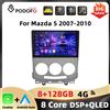 podofo Autoradio Podofo WIFI 4G per Mazda 5 2007-2010 con Carplay, Android Auto, Navigazione GPS, 8Core, BT, Mirror Link, DSP, 8+128G, 2Din.