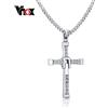 VNOX Collana con Ciondolo a Croce in Acciaio Inossidabile Vnox, I Fast and the Furious 8, Alta Qualità per un Regalo Maschile di Buon Gusto