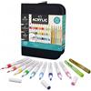 Buki: Set di pennarelli acrilici con astuccio - 45 pezzi