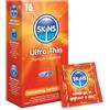 SKINS Preservativi - Confezione da 16, Ultra Sottile, (Confezione da 16)