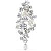 SWAROVSKI SPILLA CONSTELLA, CRYSTAL PEARL, BIANCO, PLACCATO RODIO 5722516
