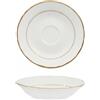 Diana gold - piattino tazza caffe cm 12 con doppio filo oro al bordo 3mm e al marly 1mm - teiere/ tazzine caffè e thé