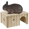Ferplast Sin 4646 Large Casetta Coniglio in legno