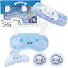 Hello Kitty Sanrio Cinnamoroll Maschera Occhi Gel Freddo Set Beauty Accessori, Kawaii Fermagli Capelli Fascia Capelli, Anime Regalo Donna Adolescenti (Blu Cinnamoroll)