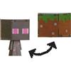 Mattel Minecraft Flippin Action Figure Enderman e blocco d'erba