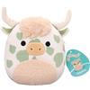 Squishmallows Jazwares SQJW7520A; SQCR06578 - Squishmallows Celestino la mucca delle Highlands - 19 cm (7,5")