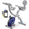 Selius Hometrainer blu - Sistema di resistenza magnetico - Sella regolabile - Cyclette per uso domestico