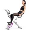 Selius Cyclette multifunzione - 12 livelli di resistenza regolabile - telaio Acciaio al carbonio - cyclette per uso domestico