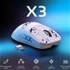 RCHobbyOnline Mouse da gaming Attack Shark X3, 49g, sensore PAW3395, 26000 DPI, tri-modal wireless, colore bianco