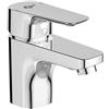 Ideal Standard - Ceraplan III, Miscelatore monocomando lavabo, Rubinetto bagno con cartuccia Firmaflow, Tecnologia Click, Easyfix, Smartshine, Cromato