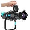 DF DIGITALFOTO Proiettore ottico Snoot Bowens Mount Gobo con Iris, attacco di proiezione per faretto fotografico, compatibile con Aputure Amaran 100X/D, 200D/X, 150/300C, Aputure Storm 400X