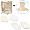 Stokke Sleepi Kit Completo Culla e Lettino - Natural - Ecru