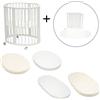 Stokke Sleepi Kit Completo Culla e Lettino - White - Ecru