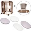 Stokke Sleepi Kit Completo Culla e Lettino - Warm Brown - Lavender
