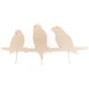 ROCKING GIFTS Appendiabiti da Parete Beige PAJAROS con 3 Ganci