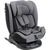 Chicco Seggiolino Auto 0-36 Kg con Isofix i-Size Girevole di 360 ° UNICO Evo GREY BLACK