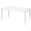 KETER - Tavolo da giardino Futura Bianco con Finitura Effetto Legno - h75x165x95 cm