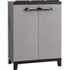 TOOMAX - Armadio per raccolta differenziata Prime 3 Scomparti Antracite Scuro/Grigio Tortora h88x66x40 cm