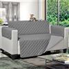 FRATELLI ZAMBETTI - Copripoltrona Princess & Prince Bicolor Grigio Chiaro e Grigio Scuro 165x180 cm