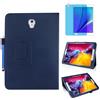 MEIYOUQI Custodia per Samsung Galaxy Tab S3 9.7 Inch 2017 (SM-T820 T825 T827),Sottile Pelle Multi-angli Stand Protezione totale Tablet Cover Caso Con Penna Stilo, Pellicola Per Schermo (Blue)